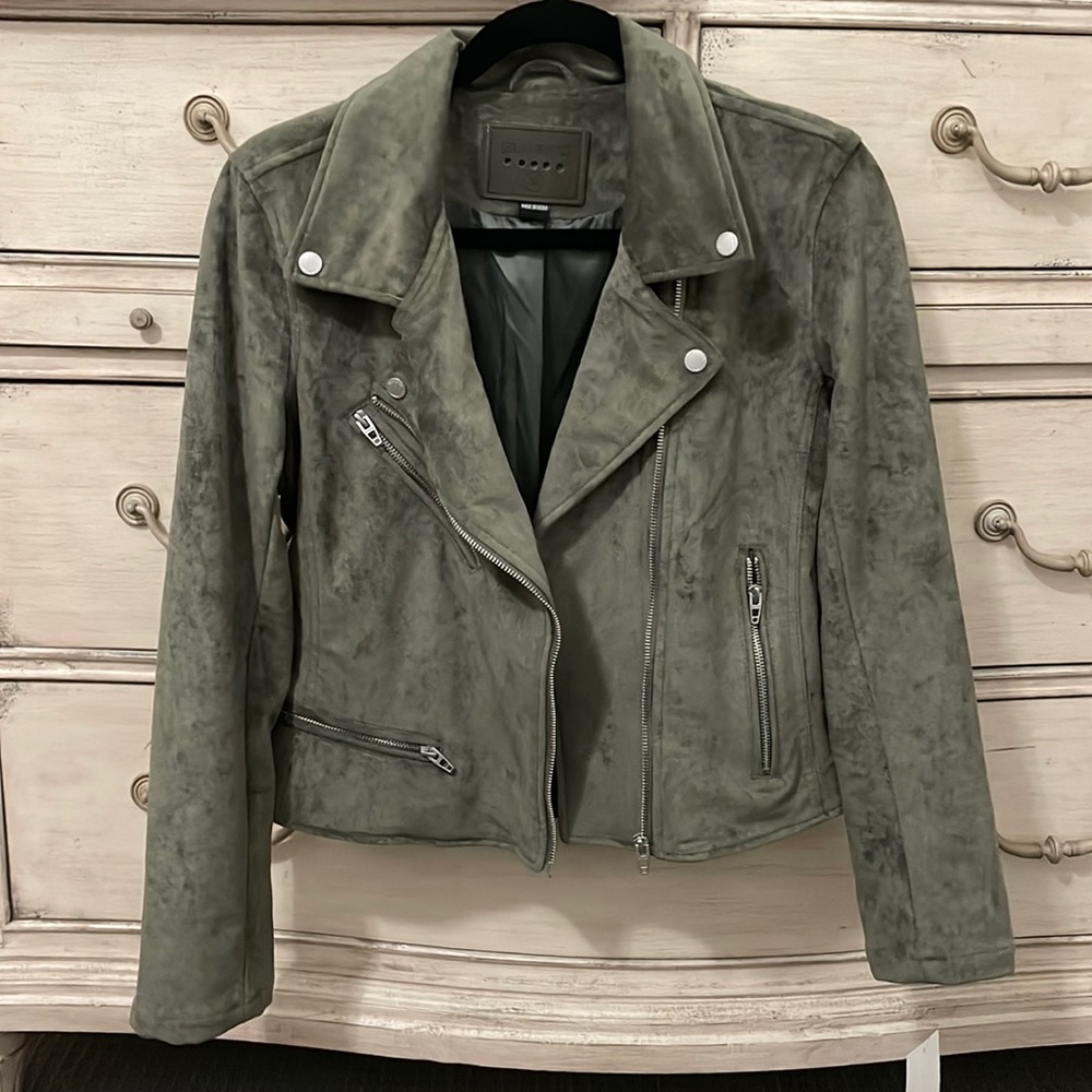 blank nyc green suede jacket. Size Medium
